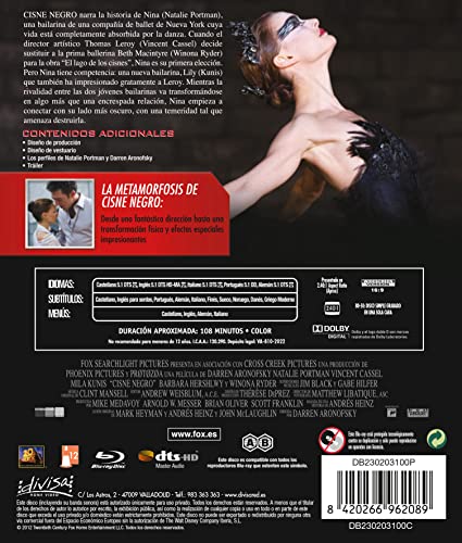 Detalle de Cisne Negro (Black Swan) Blu-ray 🎥
