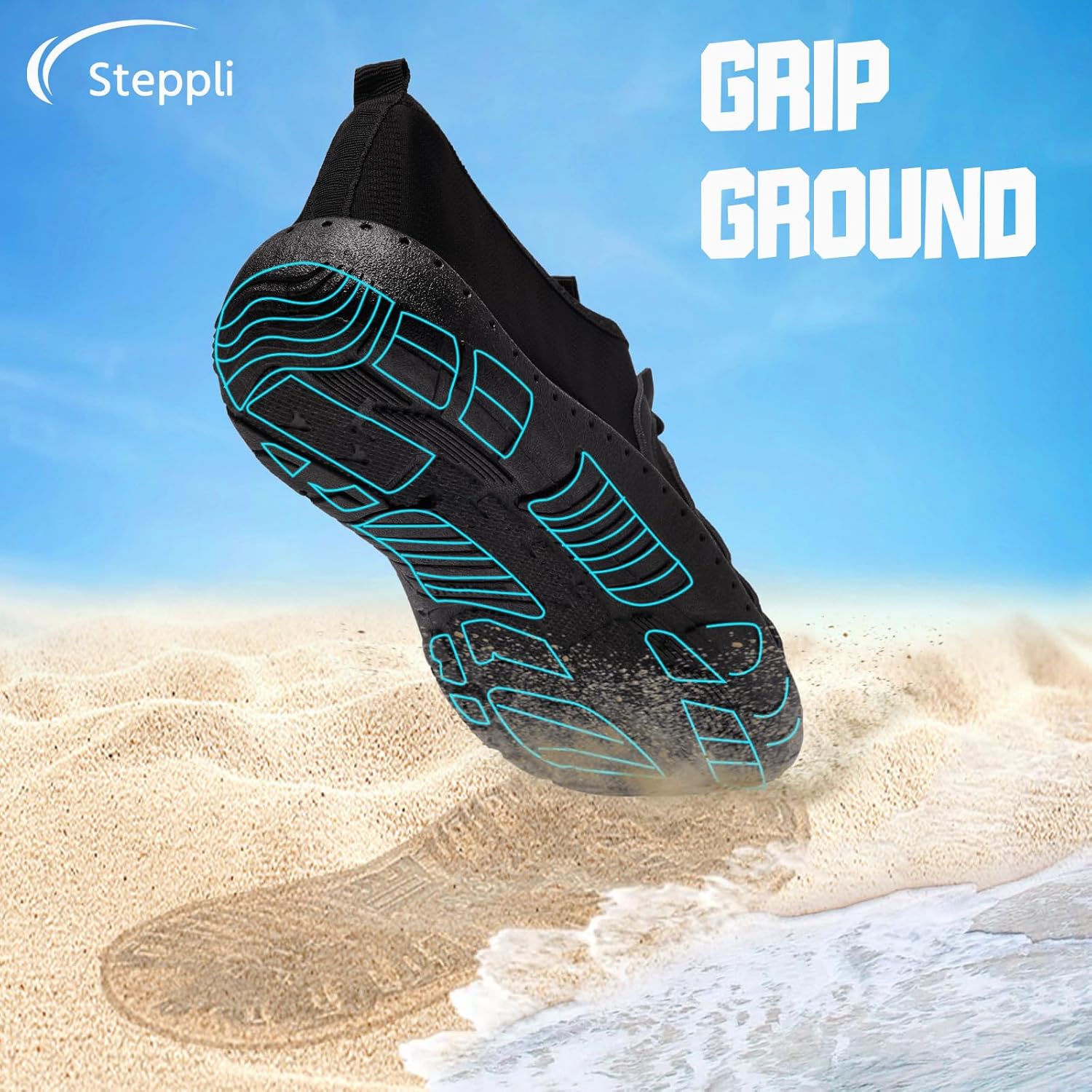 Thumbnail 5 de Steppli Water Shoes Beach Swim Sea Aqua Barefoot Shoes for Men and Women