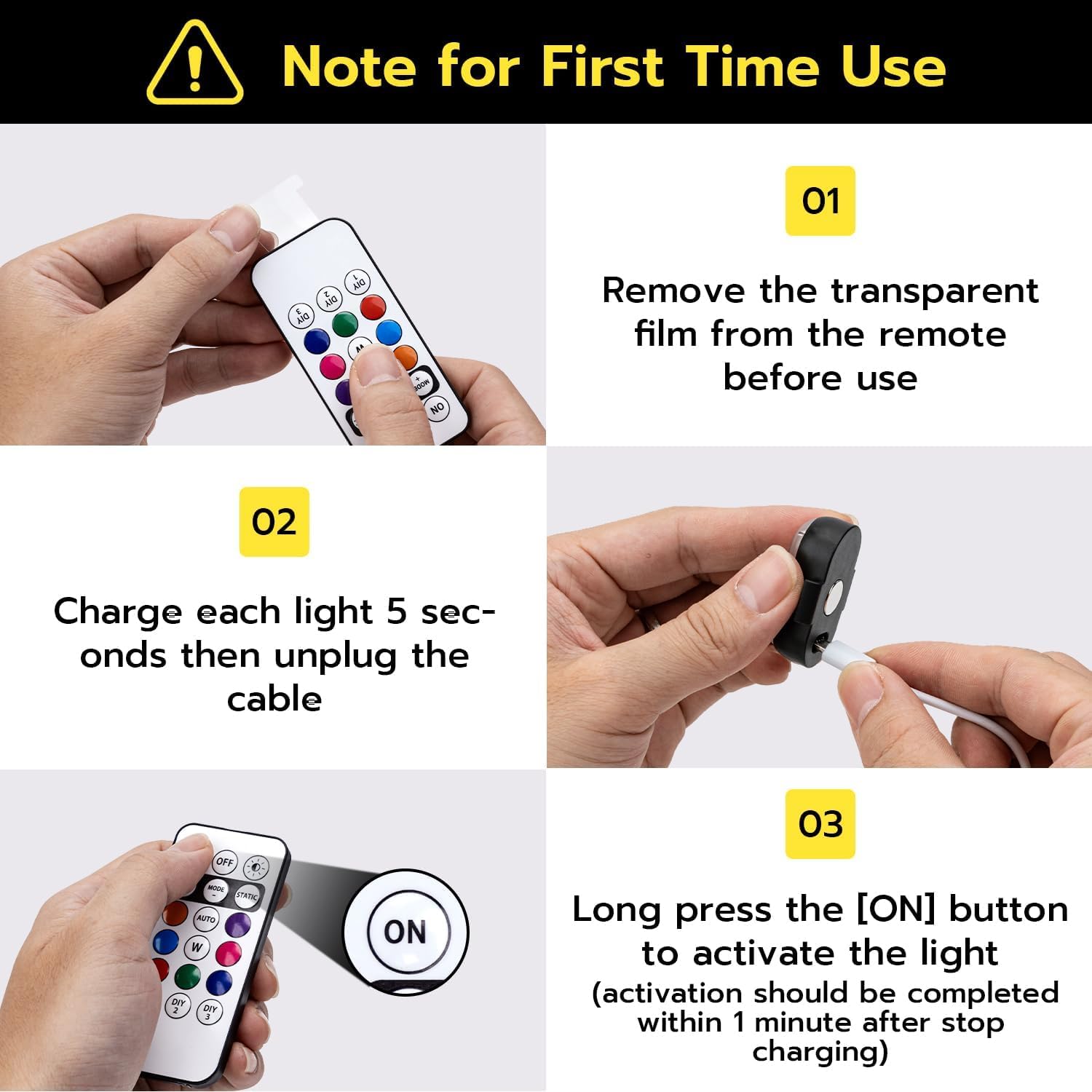 Thumbnail 4 de Mcbazel 4PCS LED Car Strobe Lights 110mAh