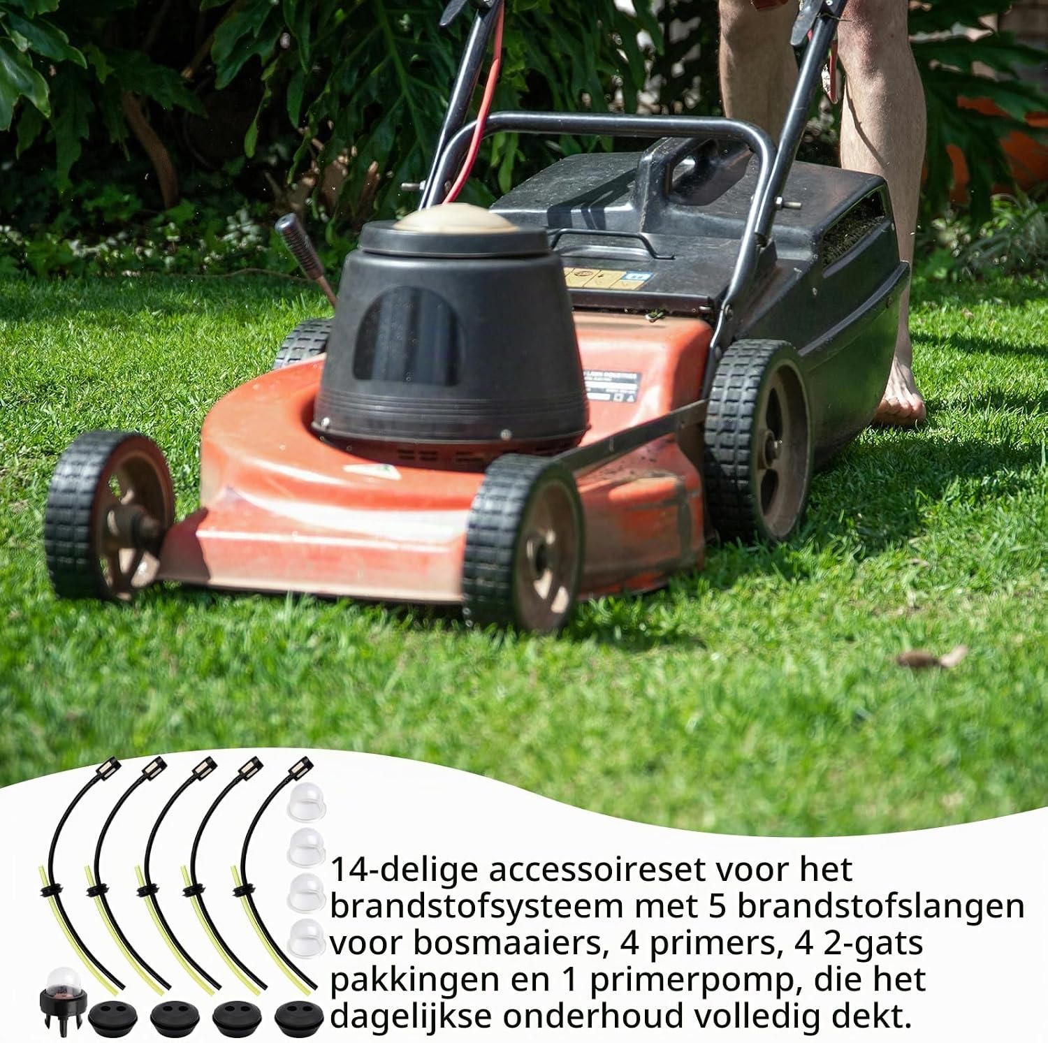 Thumbnail 2 de AMZSKU brandstofslangset voor bosmaaier met filter, afdichtingen en primer