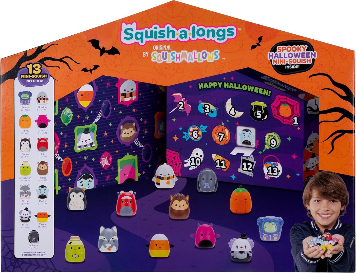 Detalle 2 de Squish-a-longs Halloween Countdown Calendar 13 toys
