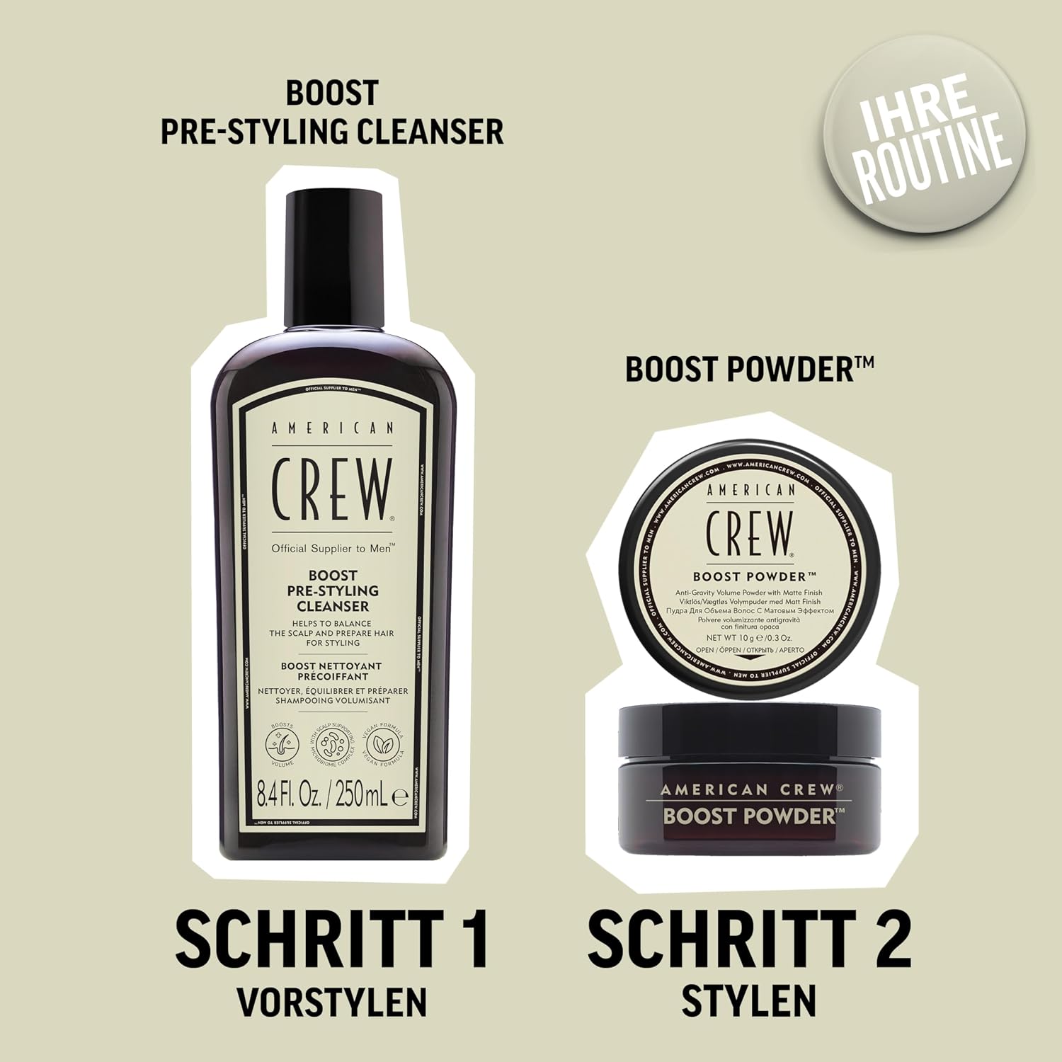 Thumbnail 5 de AMERICAN CREW Classic Boost Powder – 10 g: Stylingpuder für mehr Volumen und mattes Finish