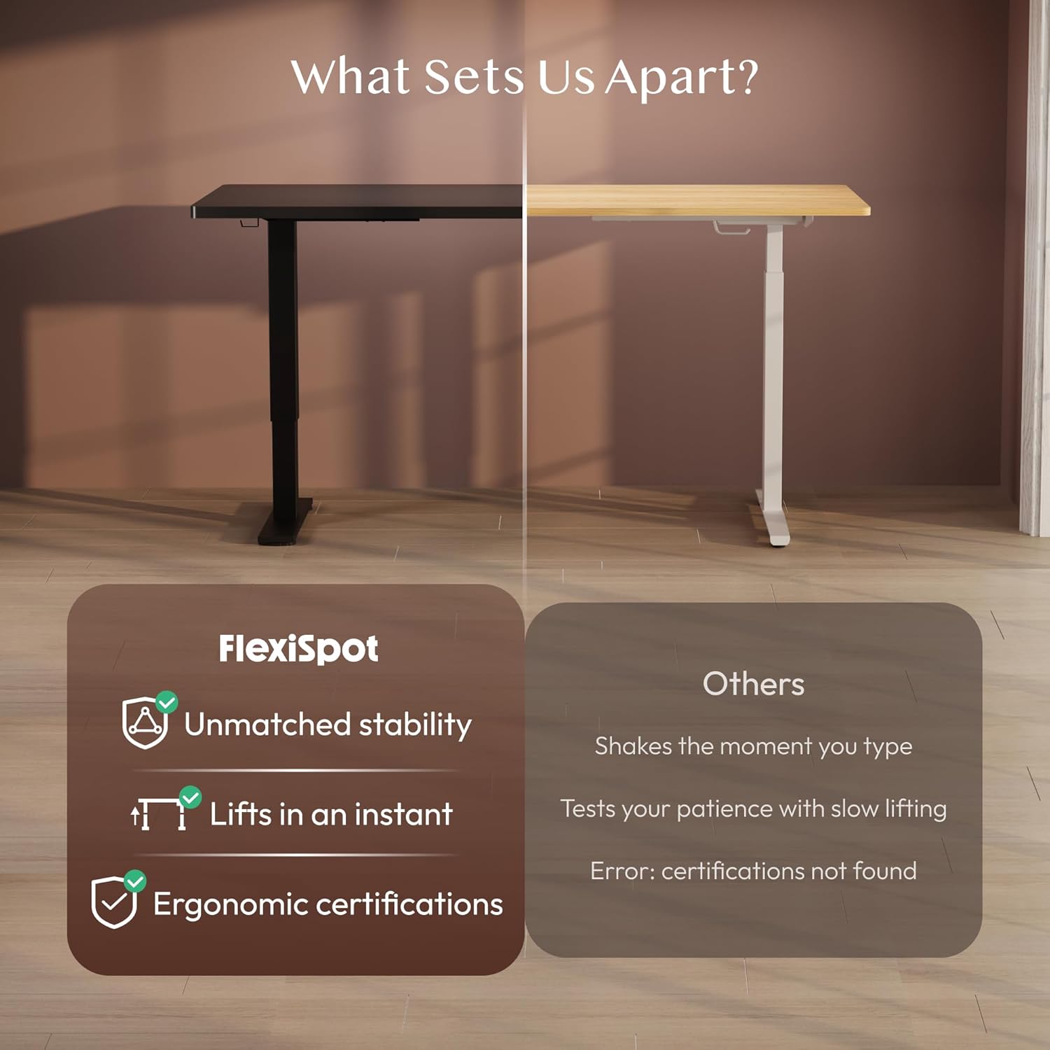 Thumbnail 3 de FLEXISPOT 160 x 60cm Electric Standing Desk (Black+Black) with Memory Function