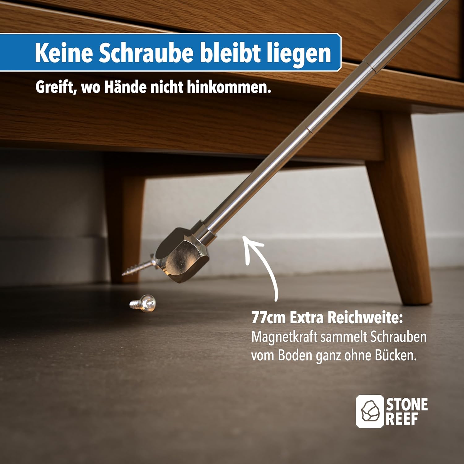 Thumbnail 5 de Teleskopischer Magnetheber Edelstahl 18–77 cm