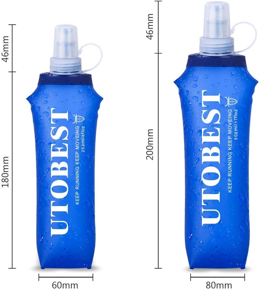 Thumbnail 1 de UTOBEST UTR203 Soft Flask TPU collapsible running water bottle (BPA-free) 250ml