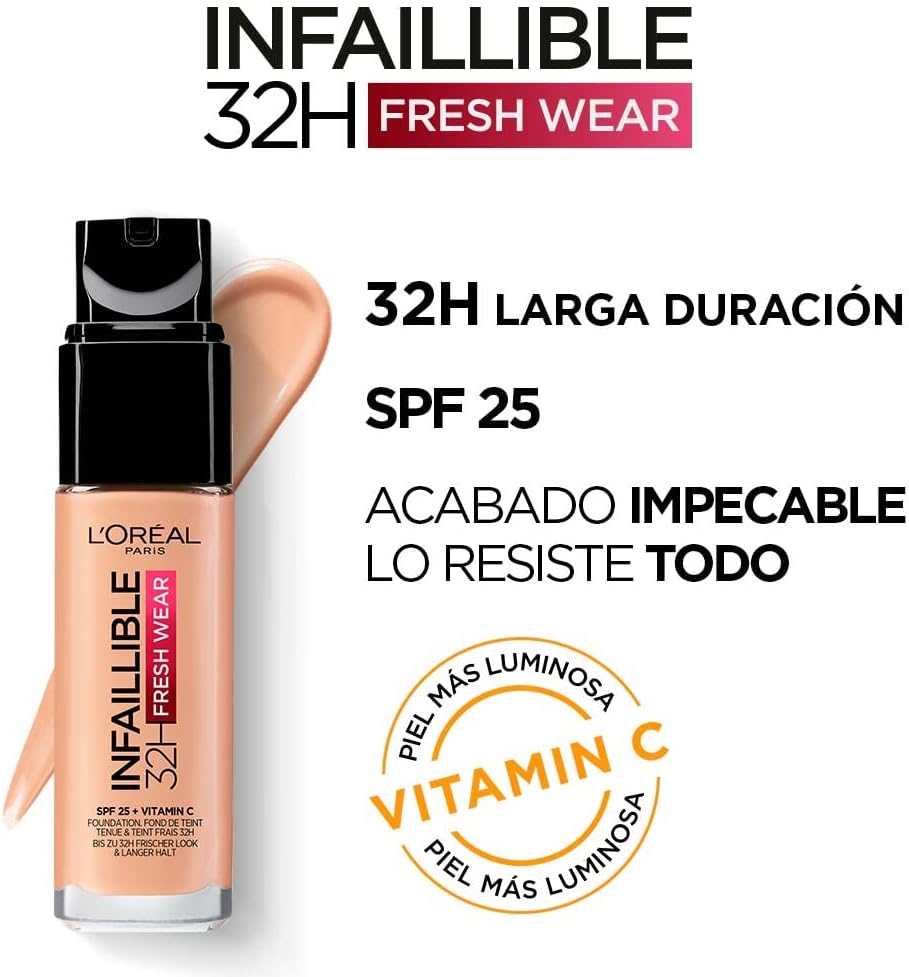 Thumbnail 3 de L'Oreal Paris Infaillible 32H SPF25 fondotinta 30 ml