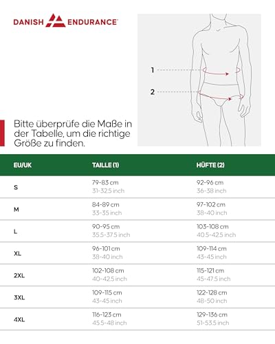 Detalle de DANISH ENDURANCE Bambus Boxershorts Herren 6er/10er Pack – Superweich & atmungsaktiv, mit oder ohne Eingriff, Mehrfarbig L