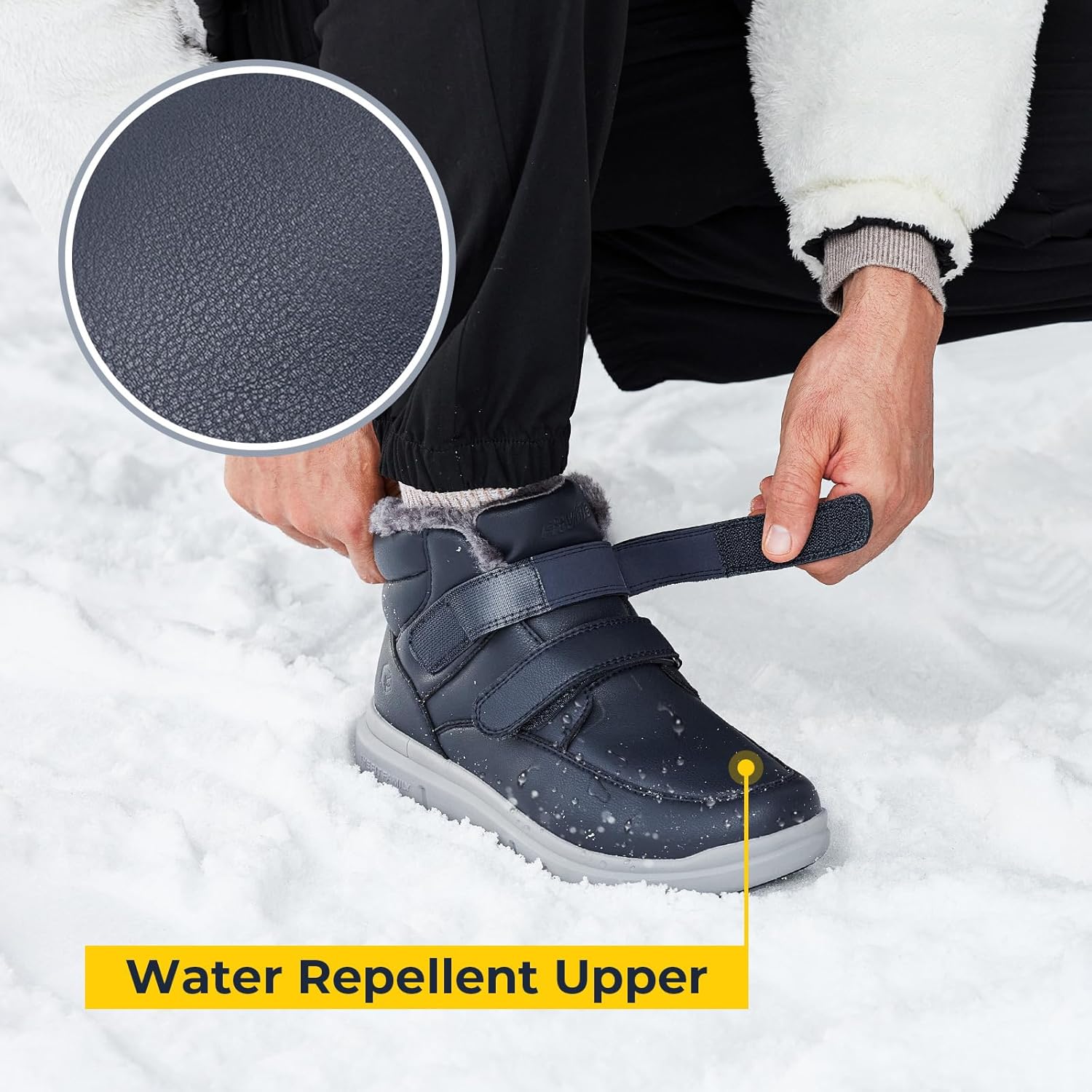 Thumbnail 4 de FitVille Winterschuhe Herren Extra Weit – wasserdichte Schneestiefel mit rutschfester Sohle