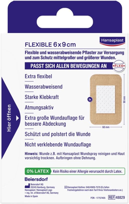 Thumbnail 6 de Hansaplast 48829-00003-46 flexibel wondverband, elastisch en waterafstotend, 5 stuks