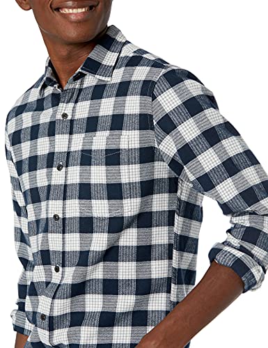 Thumbnail 3 de Amazon Essentials Camisa de franela S azul marino cuadros escoceses 👕