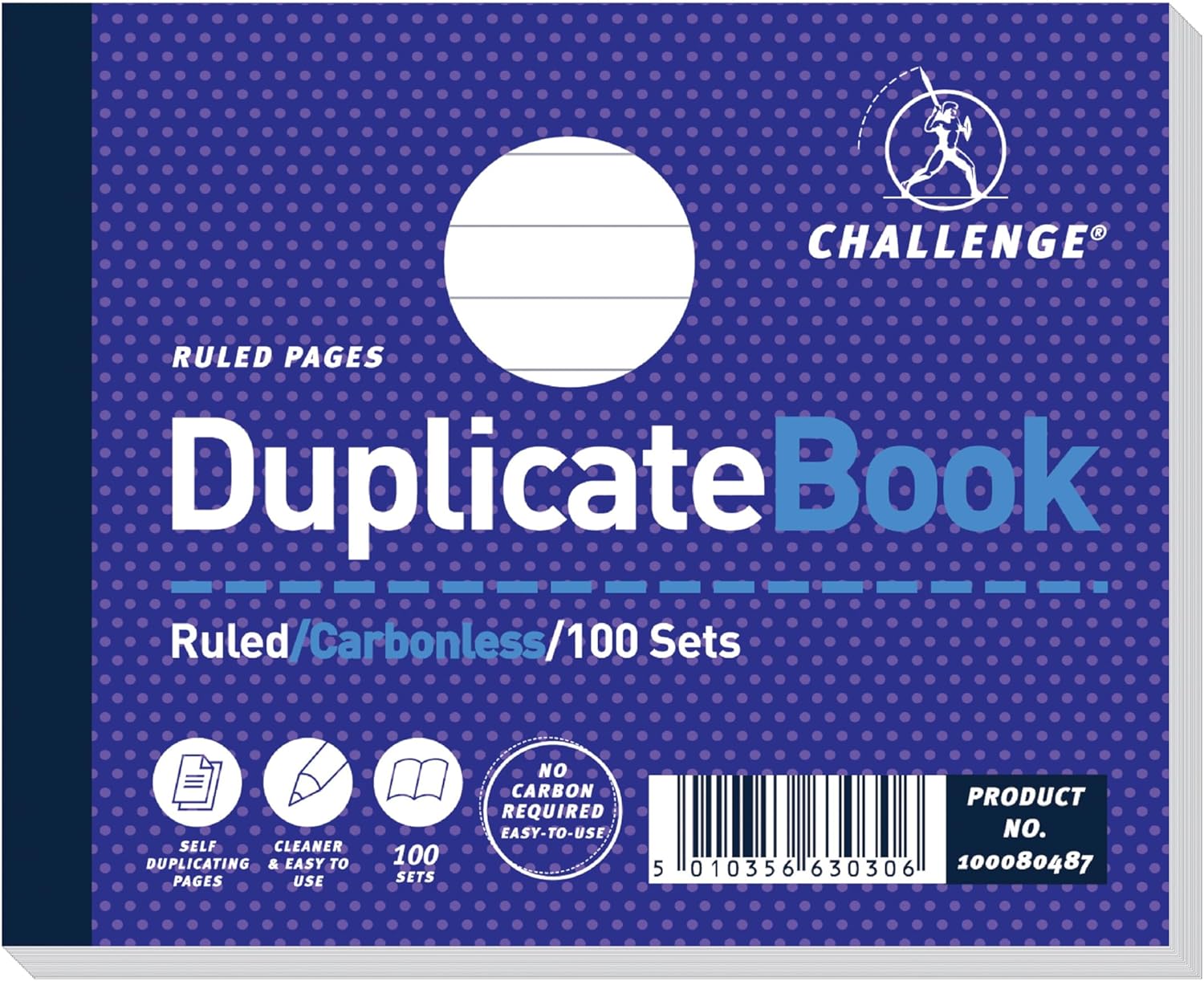 Thumbnail 5 de Challenge Duplicate Book, Carbonless, 100 Pages, 5 pack (105 x 130 mm)