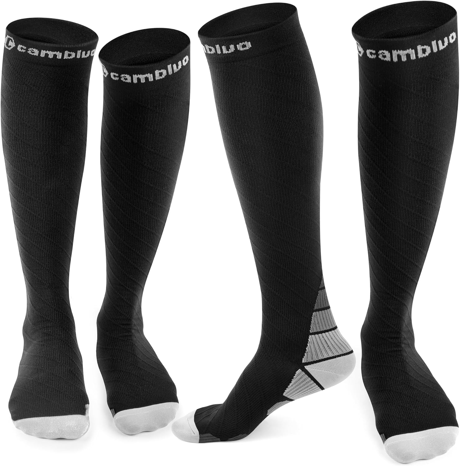 Thumbnail 6 de CAMBIVO Compression Socks for Women & Men – 2 Pairs, Travel and Daily Support