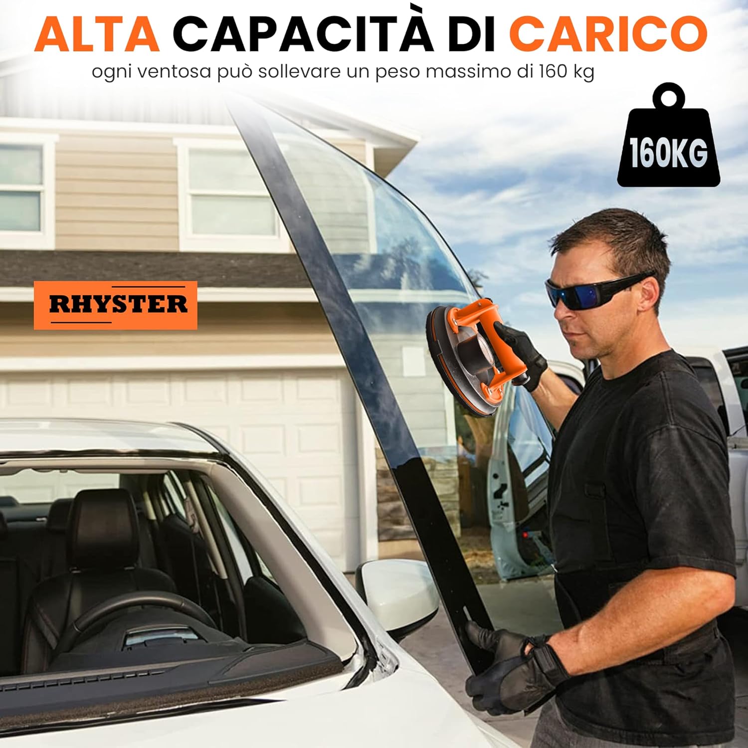 Thumbnail 6 de RHYSTER 2 Ventose per piastrelle con manometro 200 mm