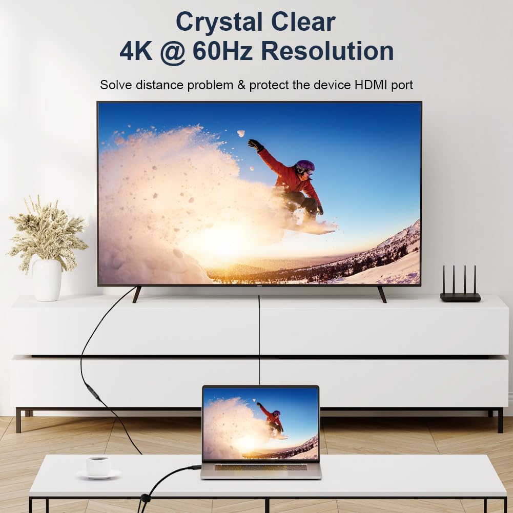 Thumbnail 6 de AXFEE USB-C Extension Cable 2m: 20Gbps, 100W, 4K@60Hz, Type-C Male to Female
