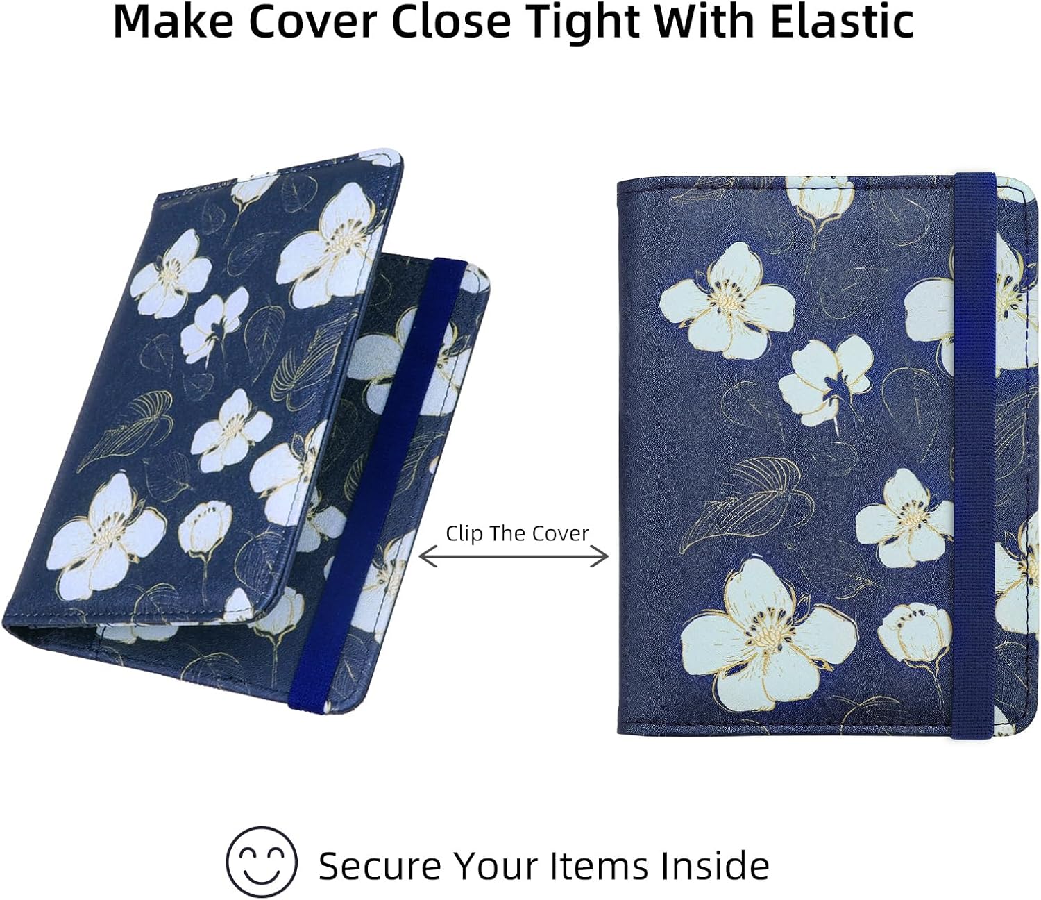 Thumbnail 3 de WALNEW Passport Holder: RFID PU Leather Travel Wallet for 2 Passports and Card Slots