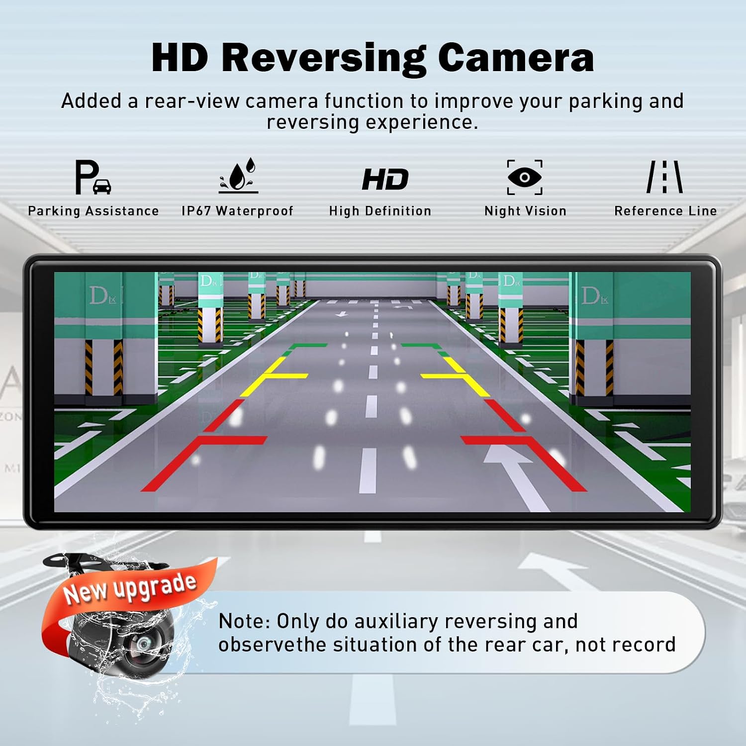 Detalle de 10.26" Wireless Car Stereo with Apple CarPlay & Android Auto, IPS Touchscreen & 1080P Rear Camera