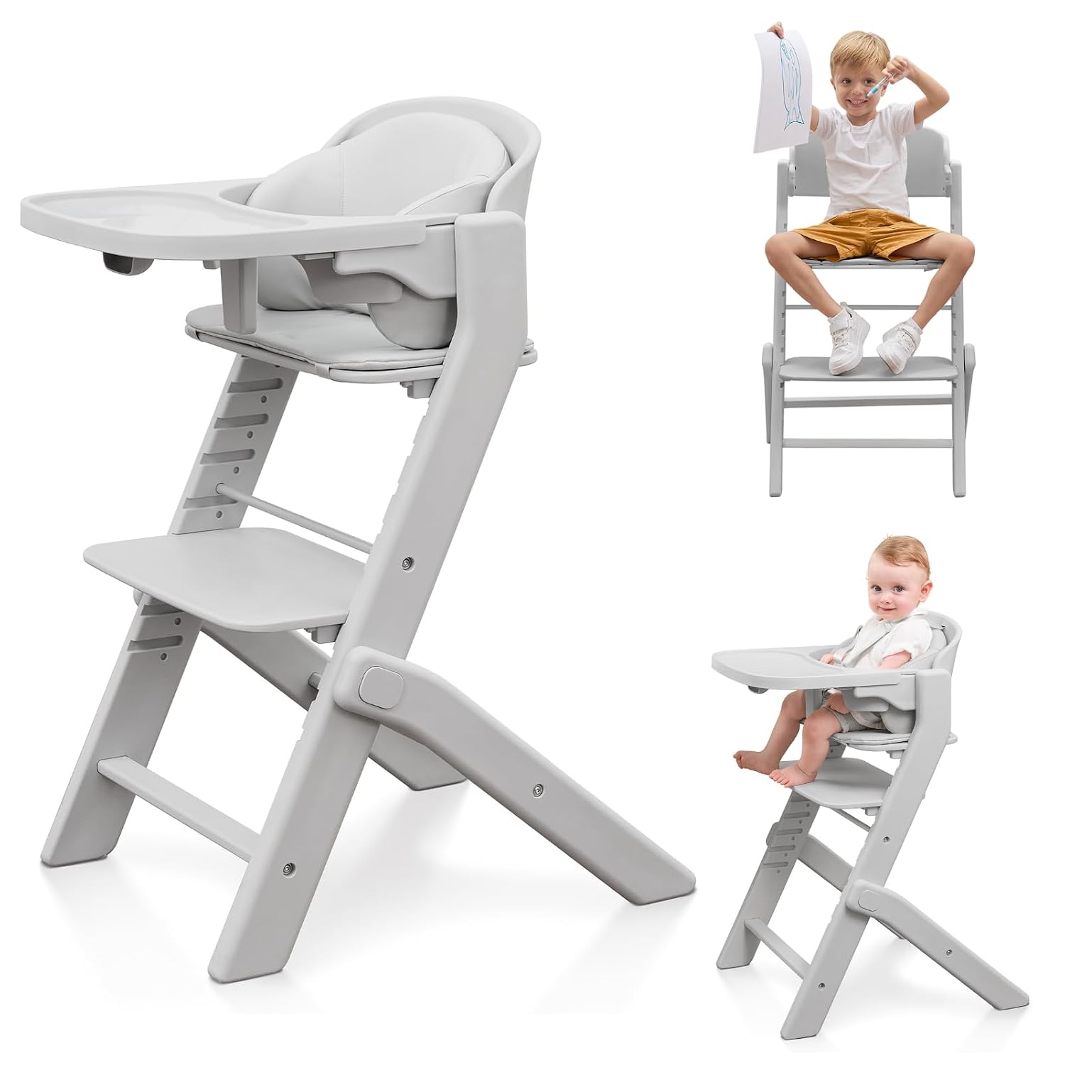 Detalle de Obee Odee Baby High Chair, 220 lb Capacity