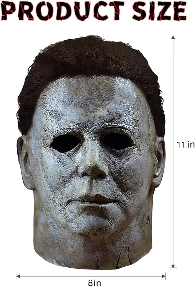 Thumbnail 5 de CSUJEE Michael Myers Mask, Natural Latex Halloween Cosplay Mask