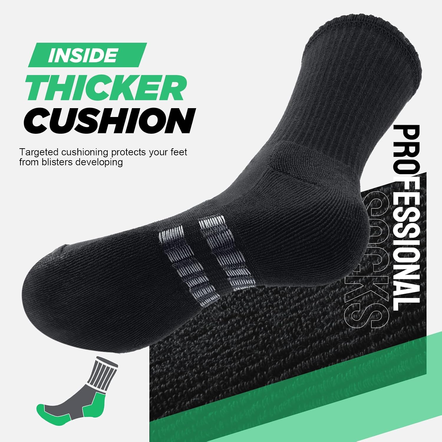 Detalle de Hiking socks 47–50, PULlOU cotton blend