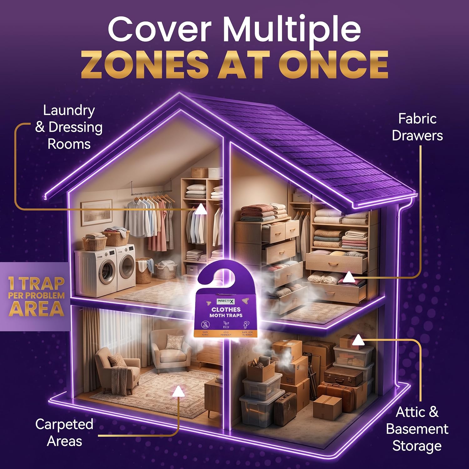 Detalle 2 de INSECTIX PEST SOLUTION 6 Pack moth traps
