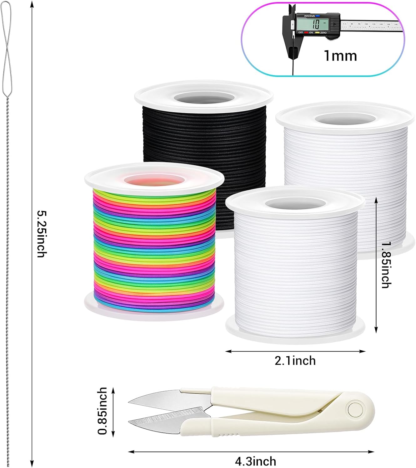 Detalle 2 de Elastic Bracelet String, 1 mm