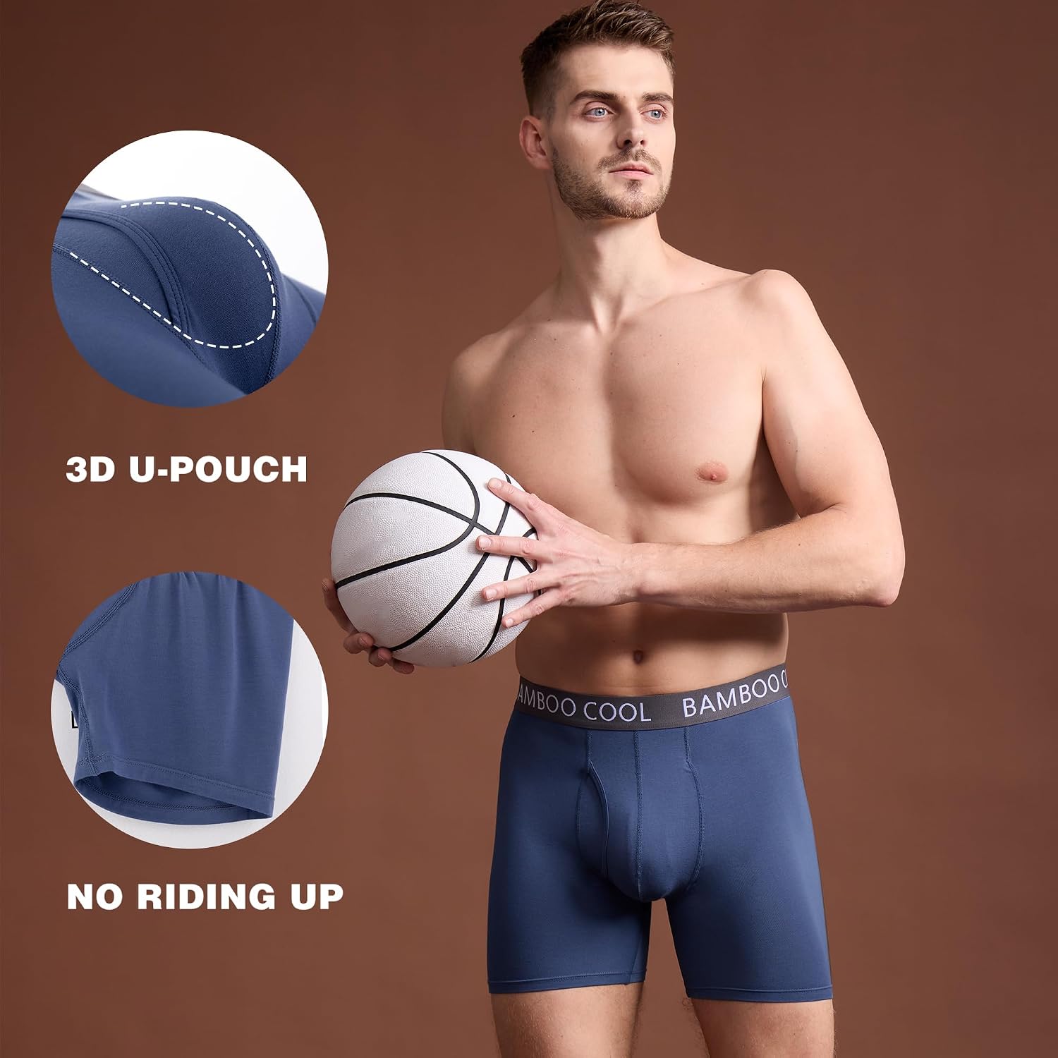 Thumbnail 2 de BAMBOO COOL Ultra ComfortSoft Boxer Briefs 92% Rayon