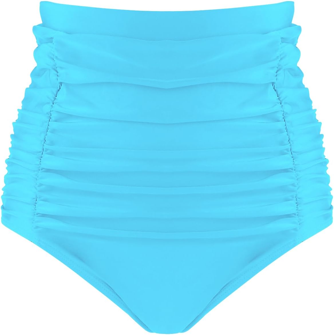 Detalle de Ocean Blues Women's High Waisted Bikini Bottoms with Tummy Control