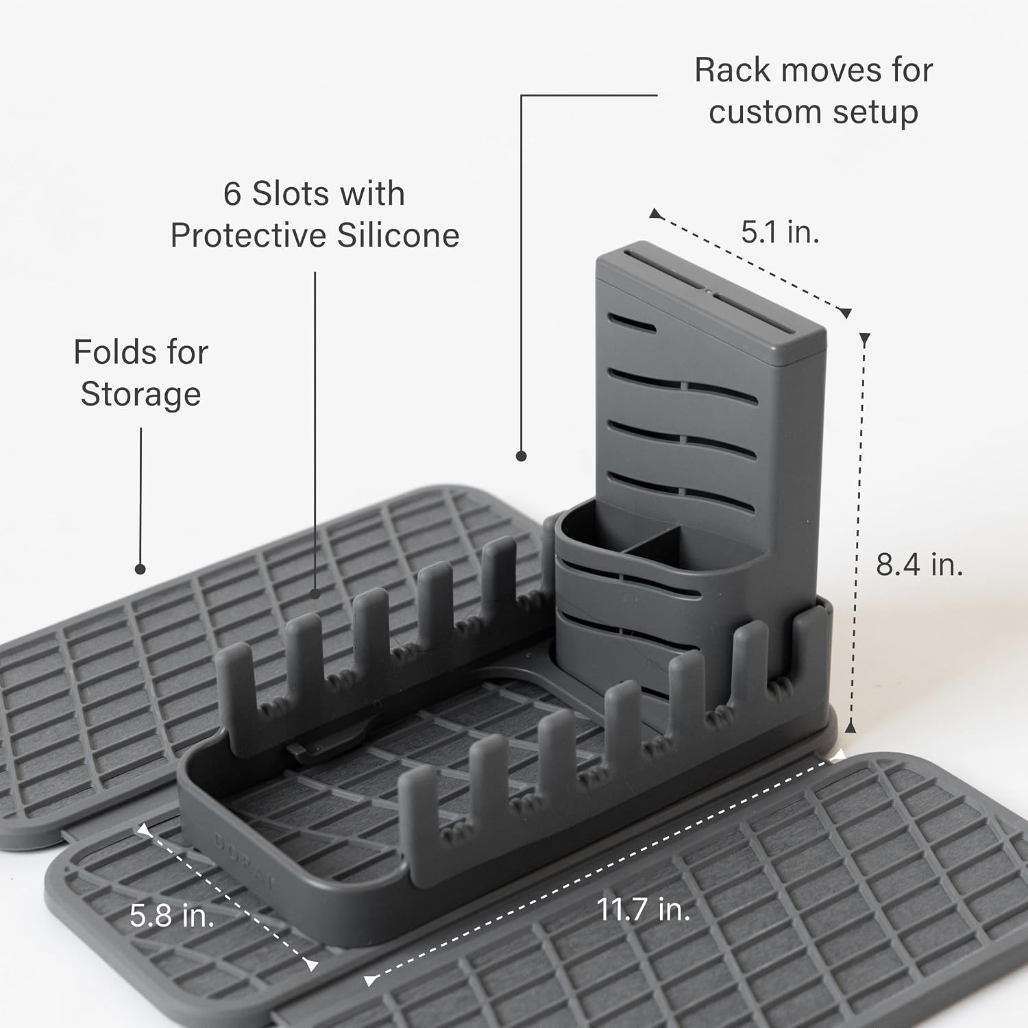 Thumbnail 3 de Dorai Home Collapsible Dish Drying Rack 19.9"