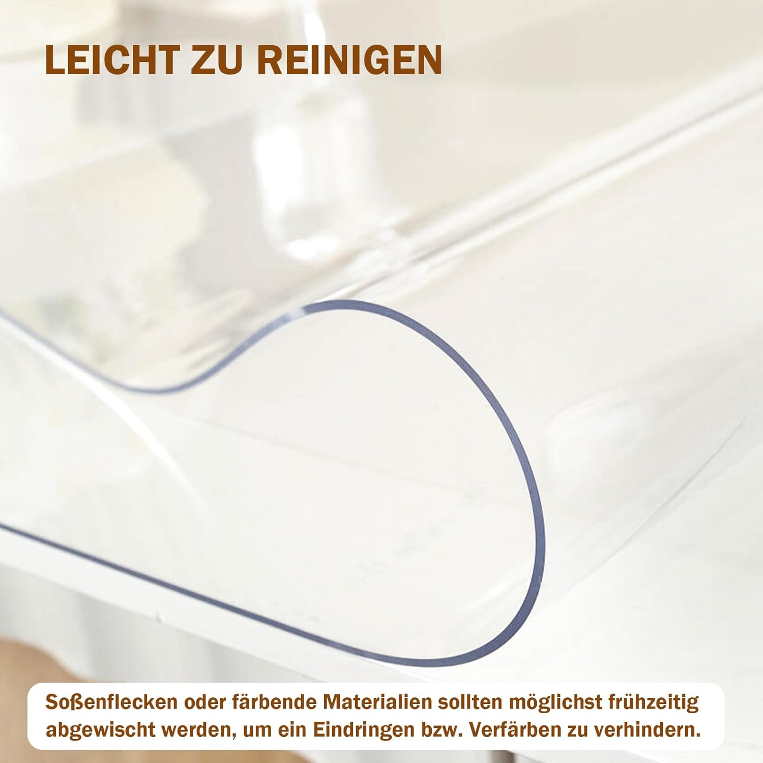 Thumbnail 3 de Royhom Nappe Transparente Épaisse 90 x 180 cm