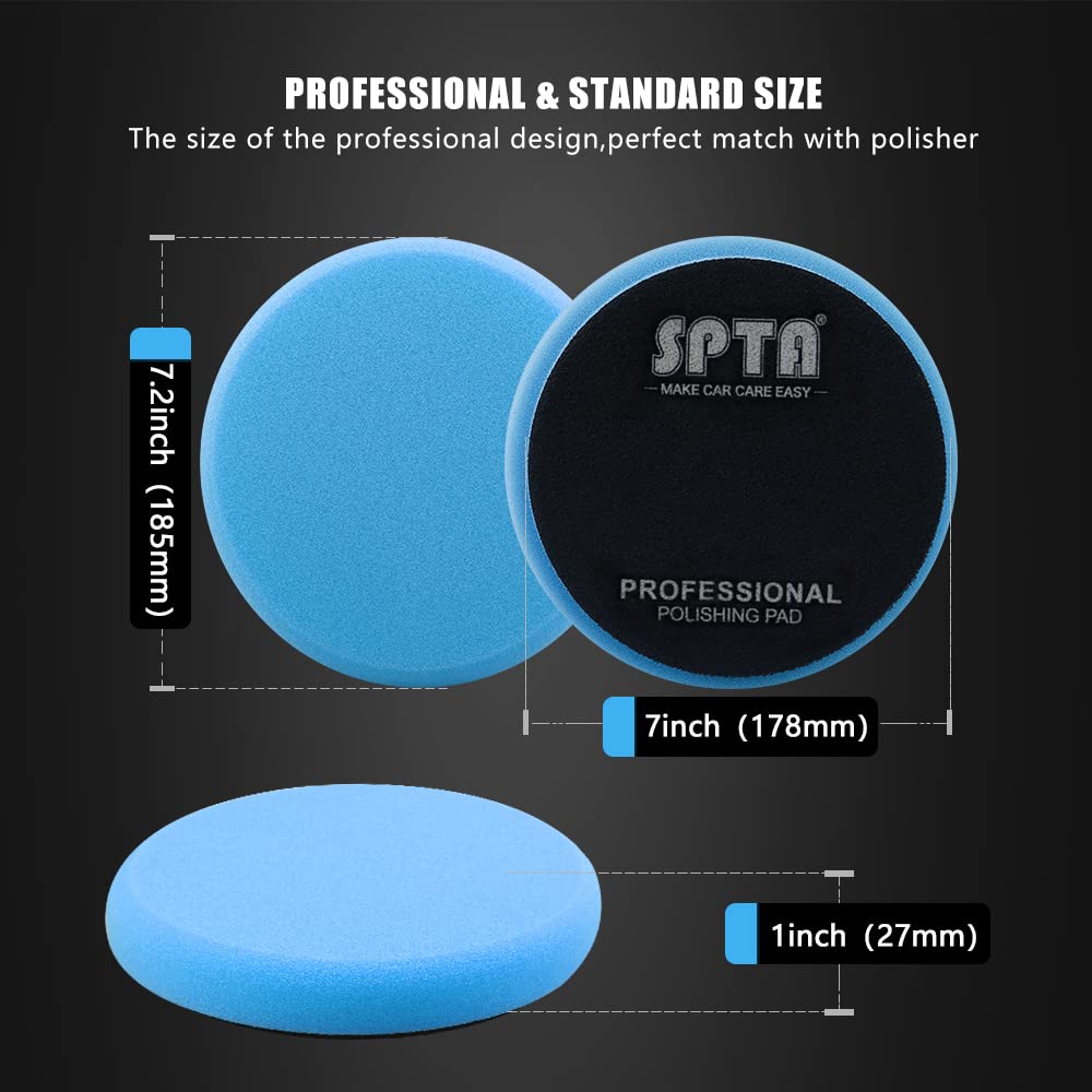 Thumbnail 5 de SPTA 9Pcs 7" Polishing Pads Kit 🧽