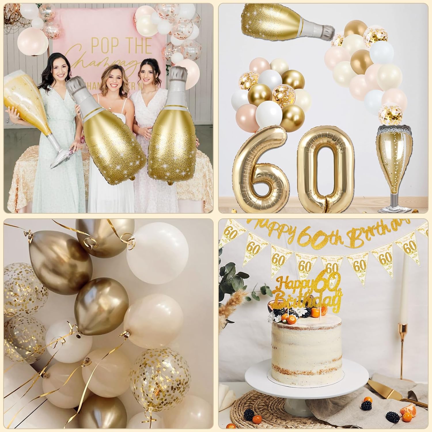Thumbnail 6 de 60th Birthday Decorations Kit