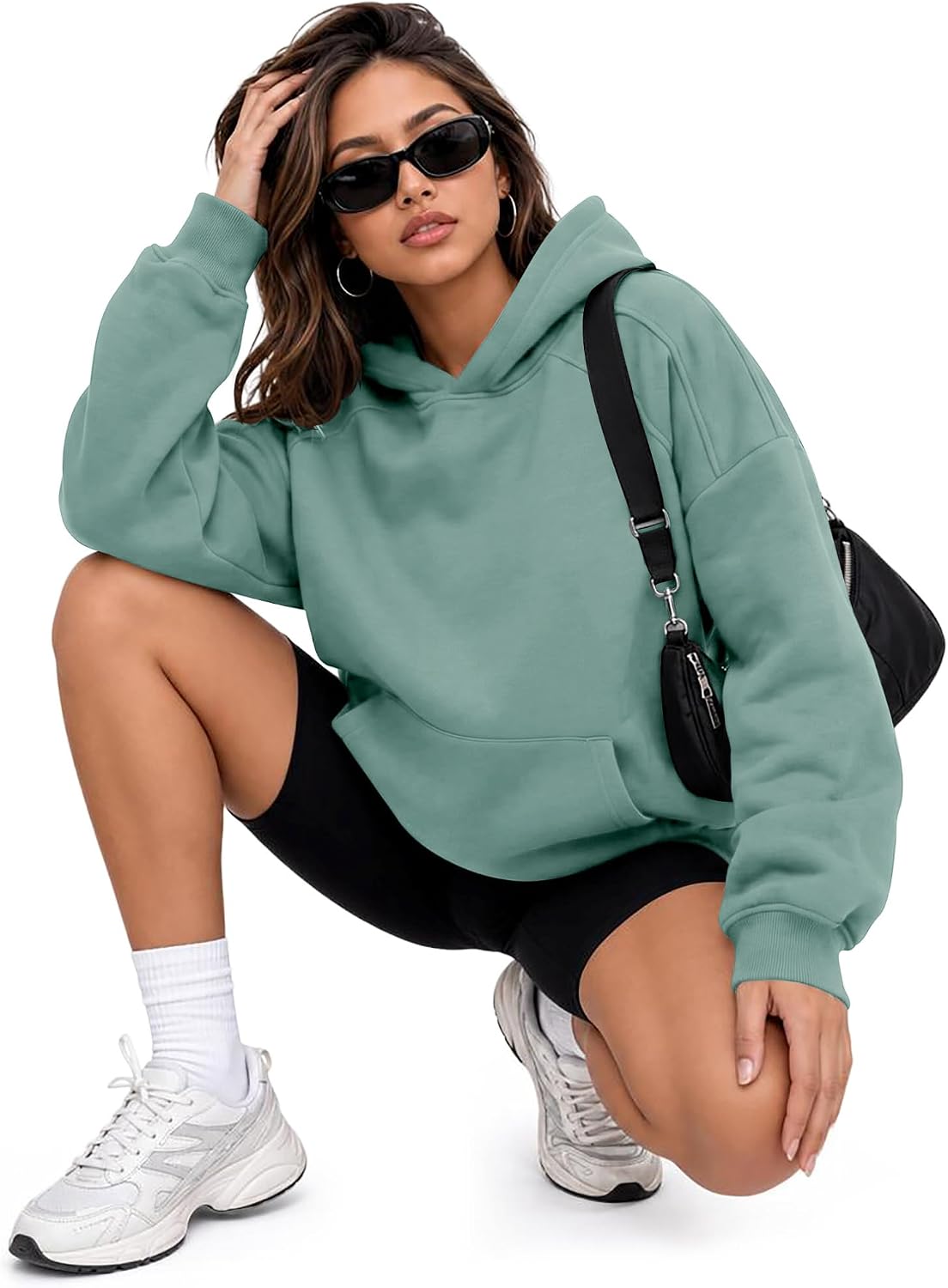 Detalle 2 de onlypuff Women's Oversized Hoodie, Polyester-Cotton Fleece