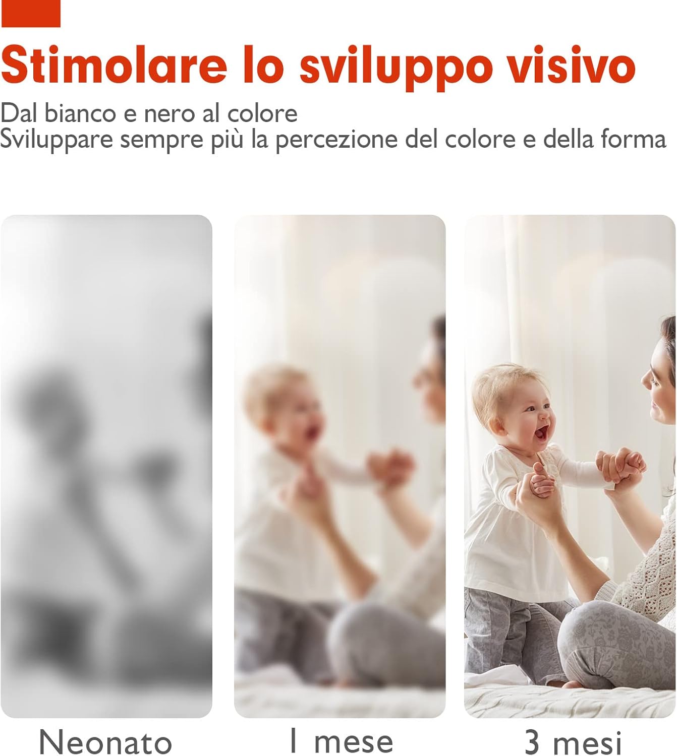 Thumbnail 4 de hahaland Flash Cards per Neonato in bianco e nero per Tummy Time, 20 pezzi (40 immagini) 0-6 mesi