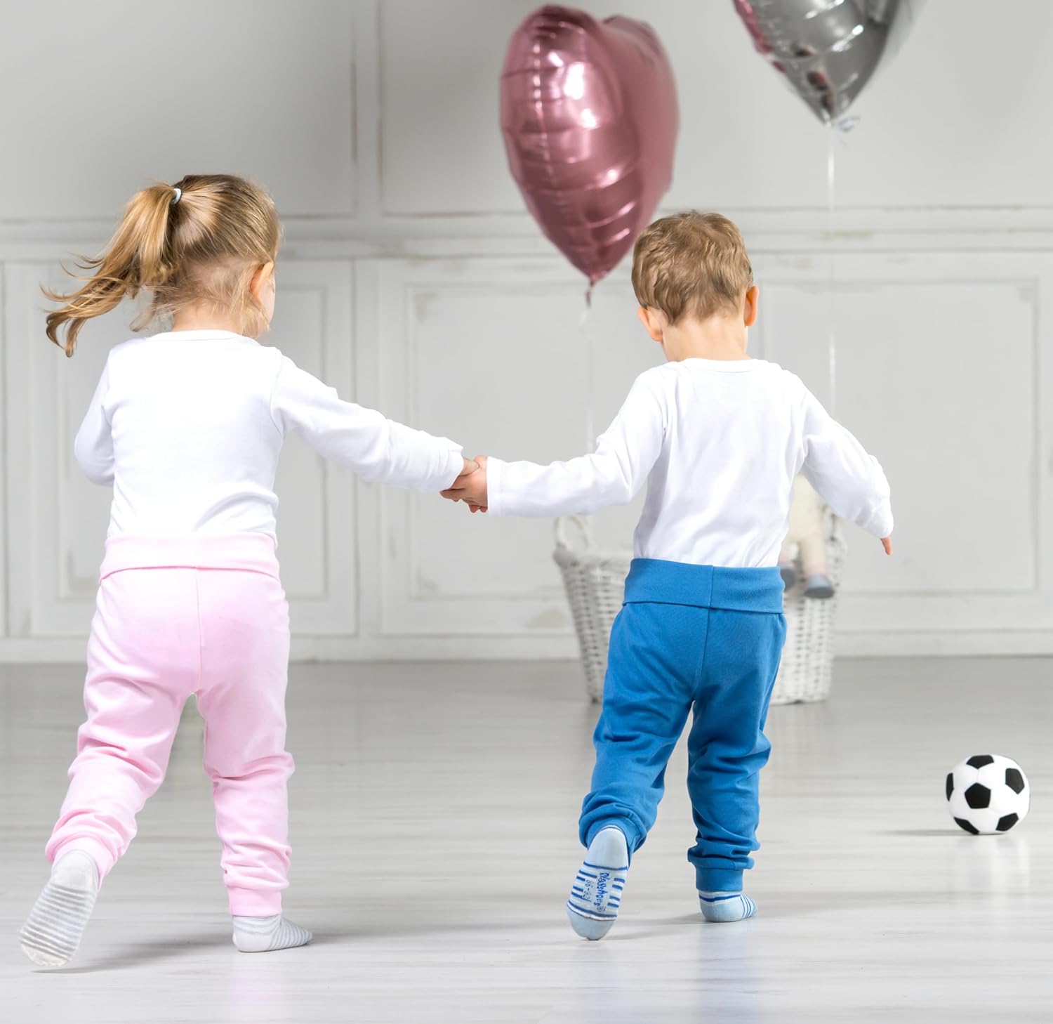 Detalle 2 de Playshoes Sweat-Hose Pantalon de Jogging – Lot de 2 mixte bébé