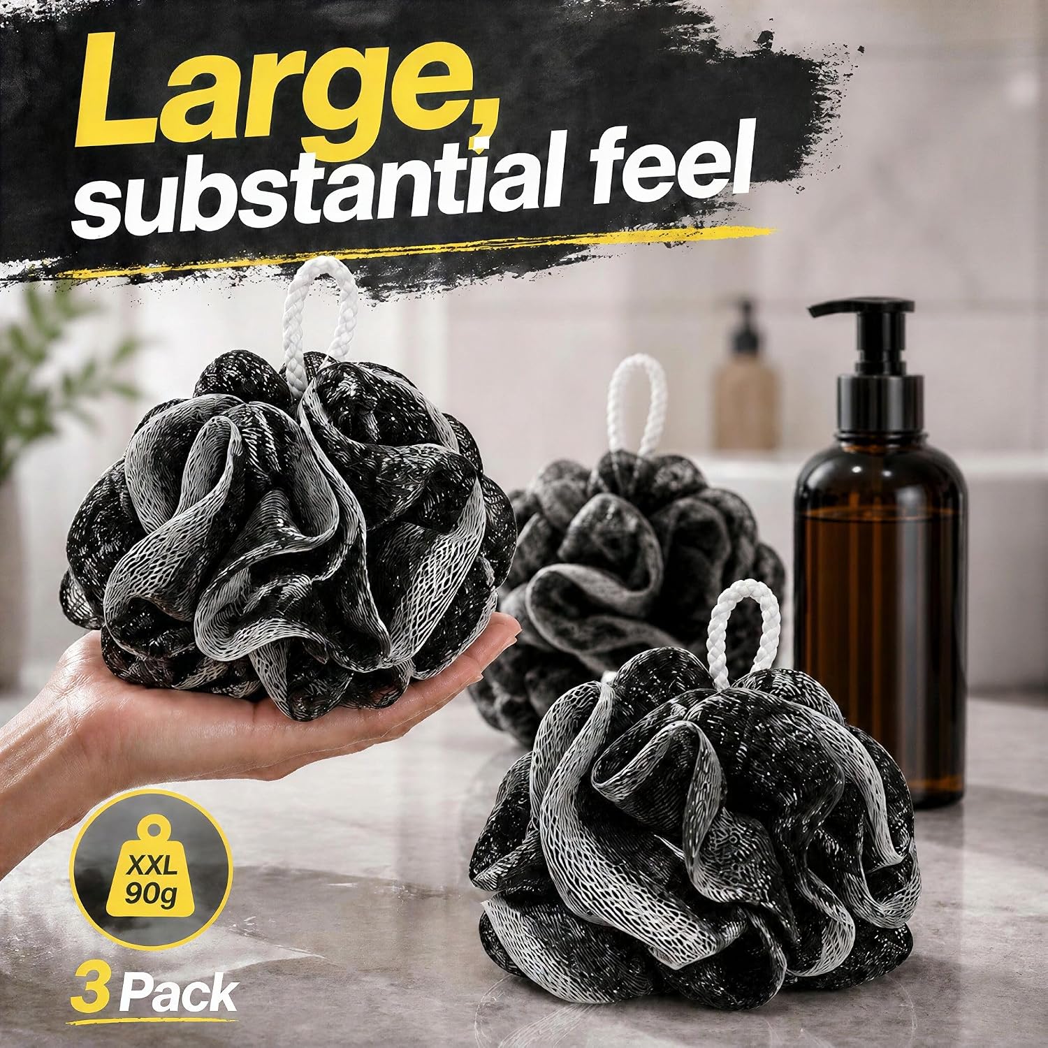 Thumbnail 2 de Tilcare Body Loofah, 3-Pack