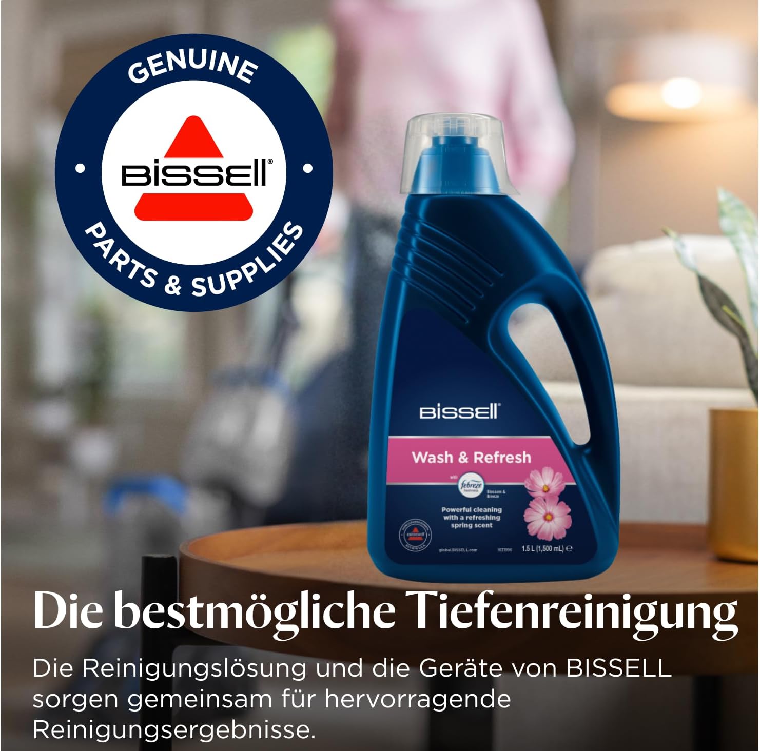 Thumbnail 6 de BISSELL Wash & Refresh mit Febreze Blossom & Breeze – 1,5 l Teppichreinigungslösung (1078N) für BISSELL aufrechte Teppichreiniger