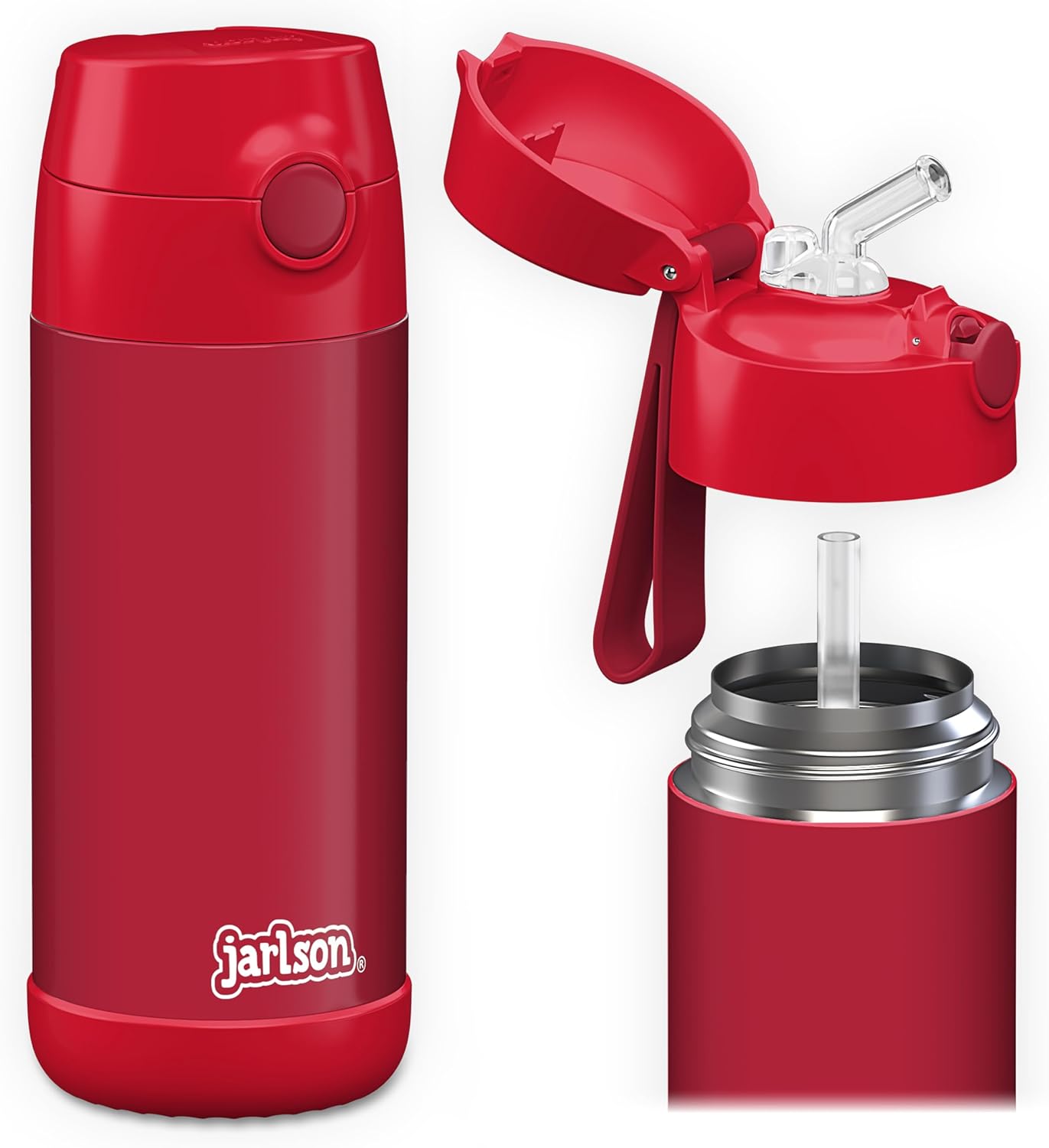 Thumbnail 6 de Jarlson Borraccia Termica Bambini 350ml CHARLI con Cannuccia – Acciaio Inox, Senza BPA, ideale per Scuola e Sport