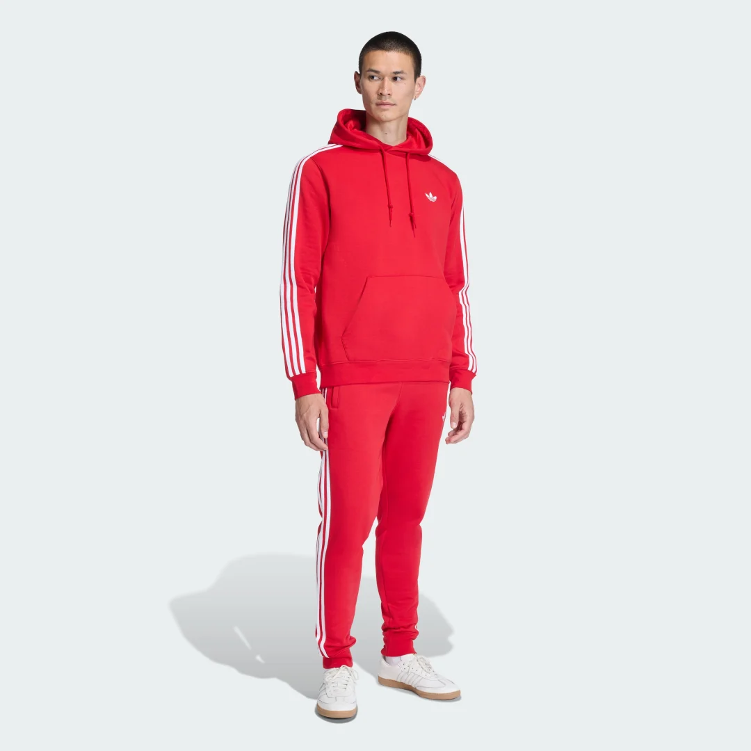 Thumbnail 2 de SUDADERA CON CAPUCHA 3 STRIPES de Adidas (Rojo) – estilo y comodidad en una prenda icónica