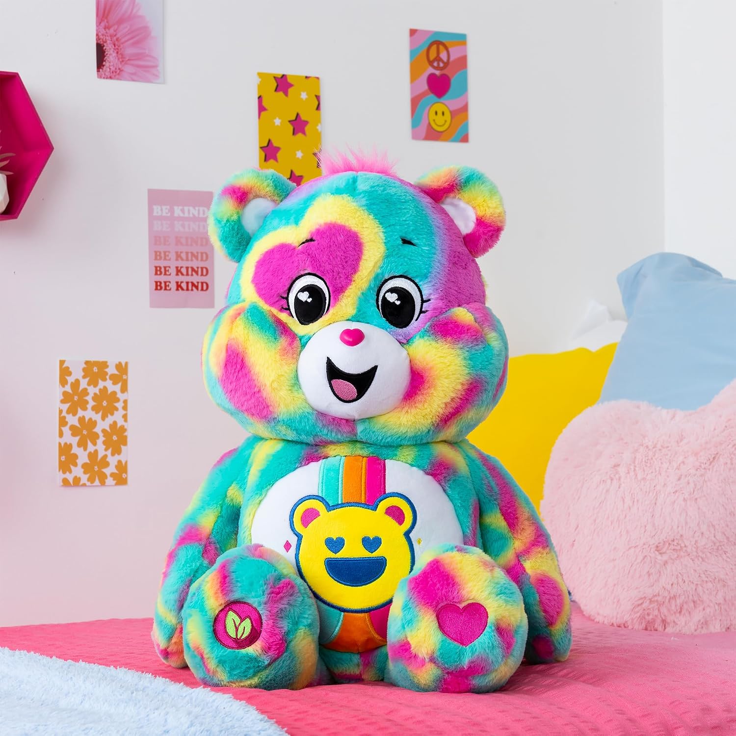 Detalle de Care Bears Good Wave pluchen beer van 60 cm, meerkleurig polyester