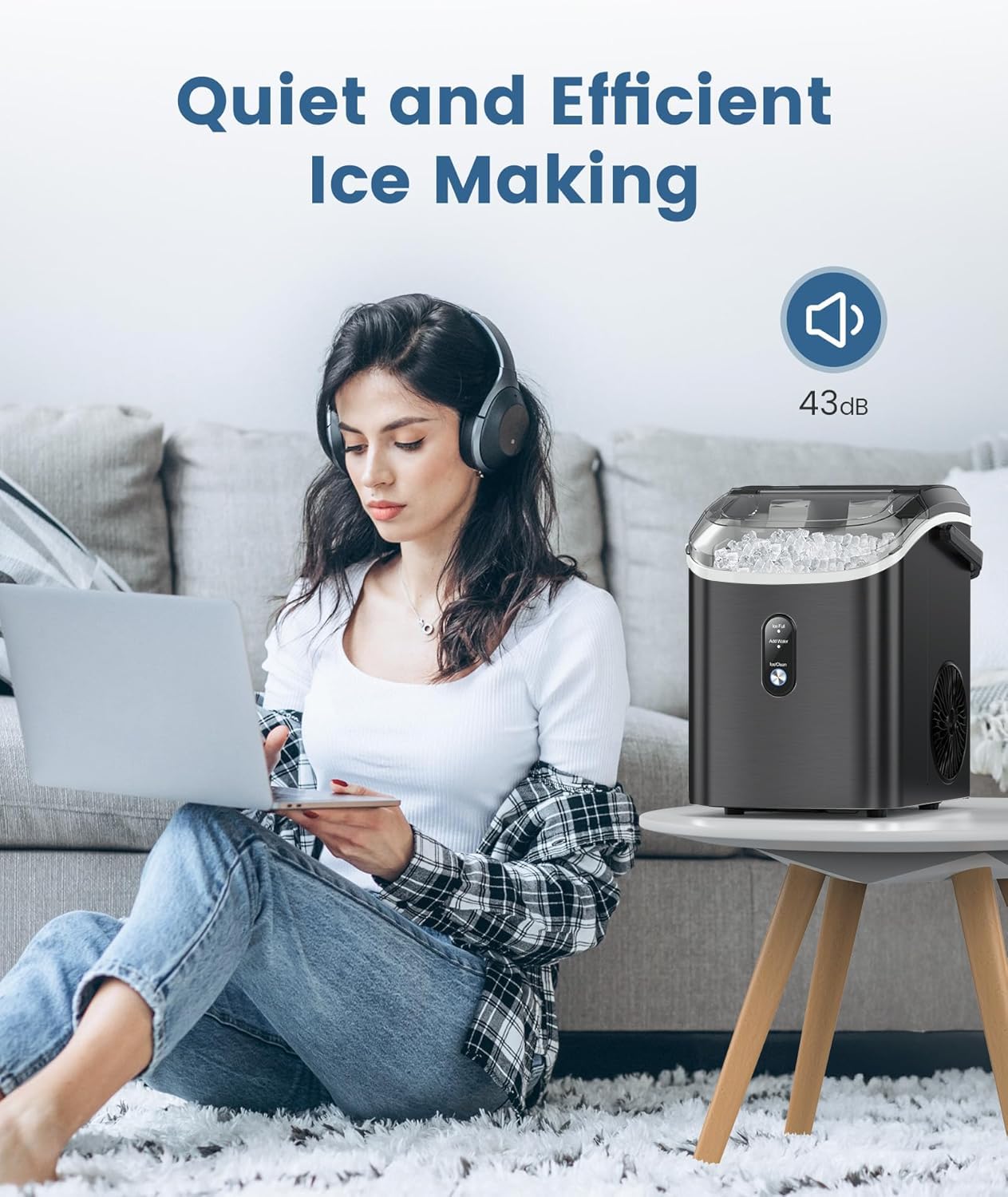 Thumbnail 5 de Antarctic Star HZB-15N/S Countertop Nugget Ice Maker, 34 lbs/24h