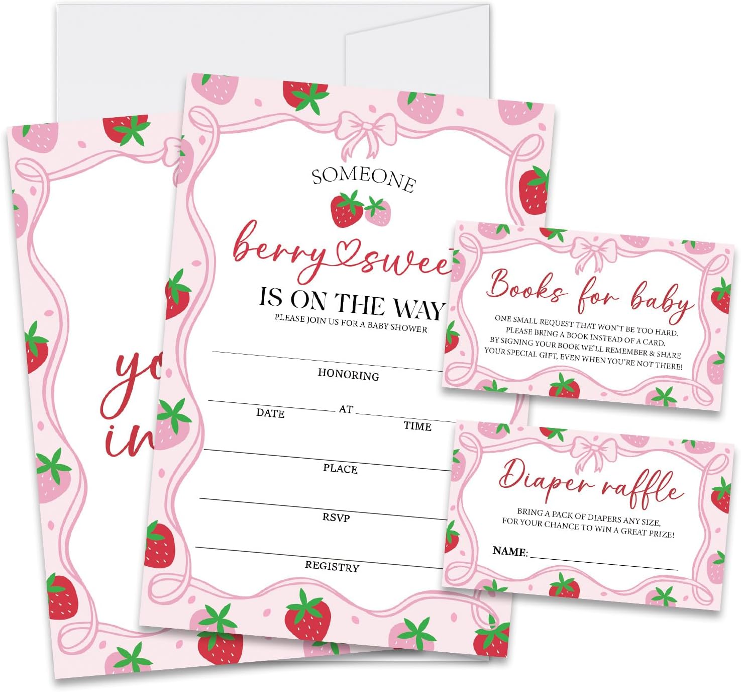 Detalle de RLCNOT Baby Shower Invitation Set, Coated Paper
