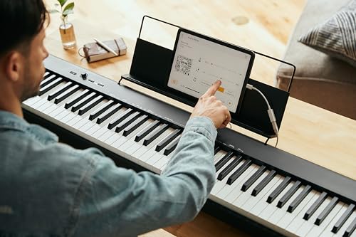 Detalle 2 de Casio CDP-S110BK: Pianoforte digitale a 88 tasti pesati in nero, compatto e versatile