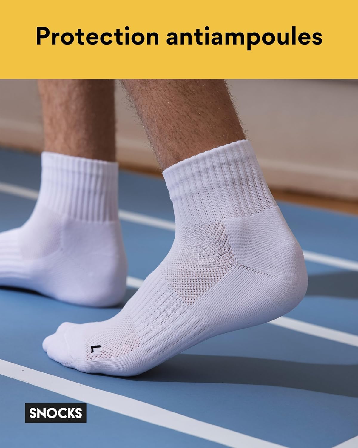 Thumbnail 1 de Snocks - Chaussettes Running Mixte 4 Paires | Anti-Douleur, Respirantes et Durables, Taille 35-50
