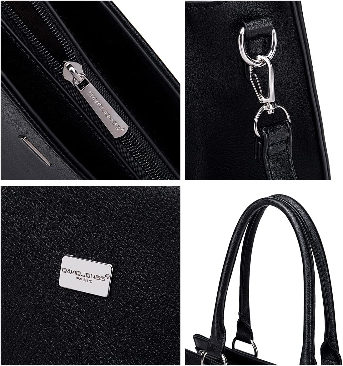 Thumbnail 6 de David Jones Bolso Tote 38 cm negro