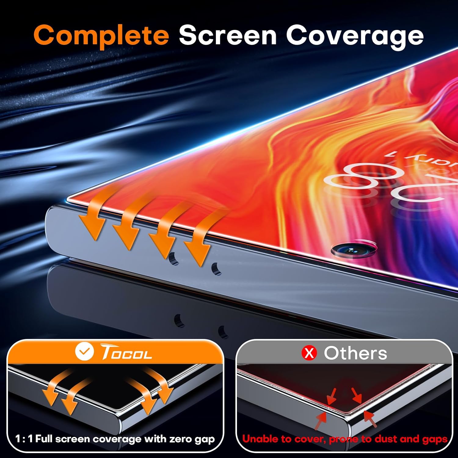 Thumbnail 3 de Samsung Galaxy S24 Ultra screen protector 9H+