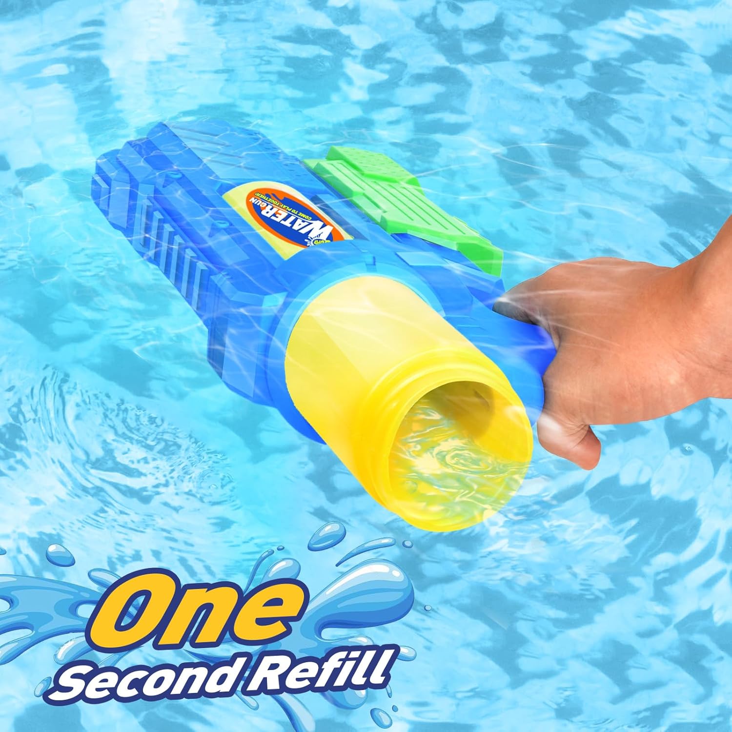 Thumbnail 2 de Super Water Gun for Kids & Adults: 2 Pack (1200CC) with Long Range Blaster
