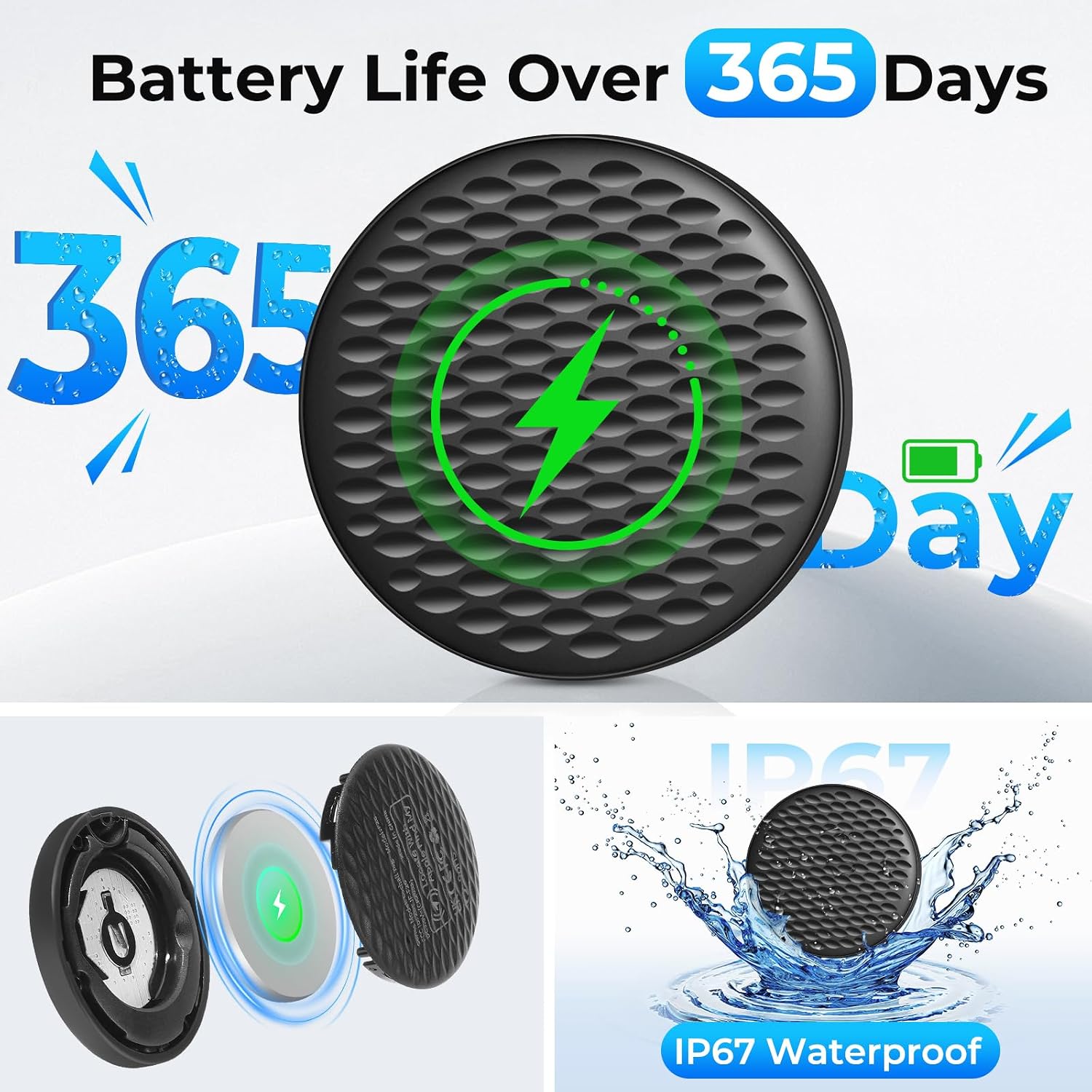 Detalle de Air Tracker Tags 4-Pack Bluetooth Tracker for Apple Find My