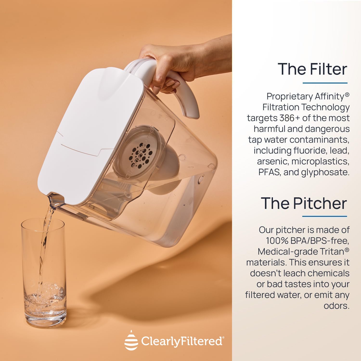 Detalle 2 de Clearly Filtered No.1 Water Pitcher with 1 Filter 🧪