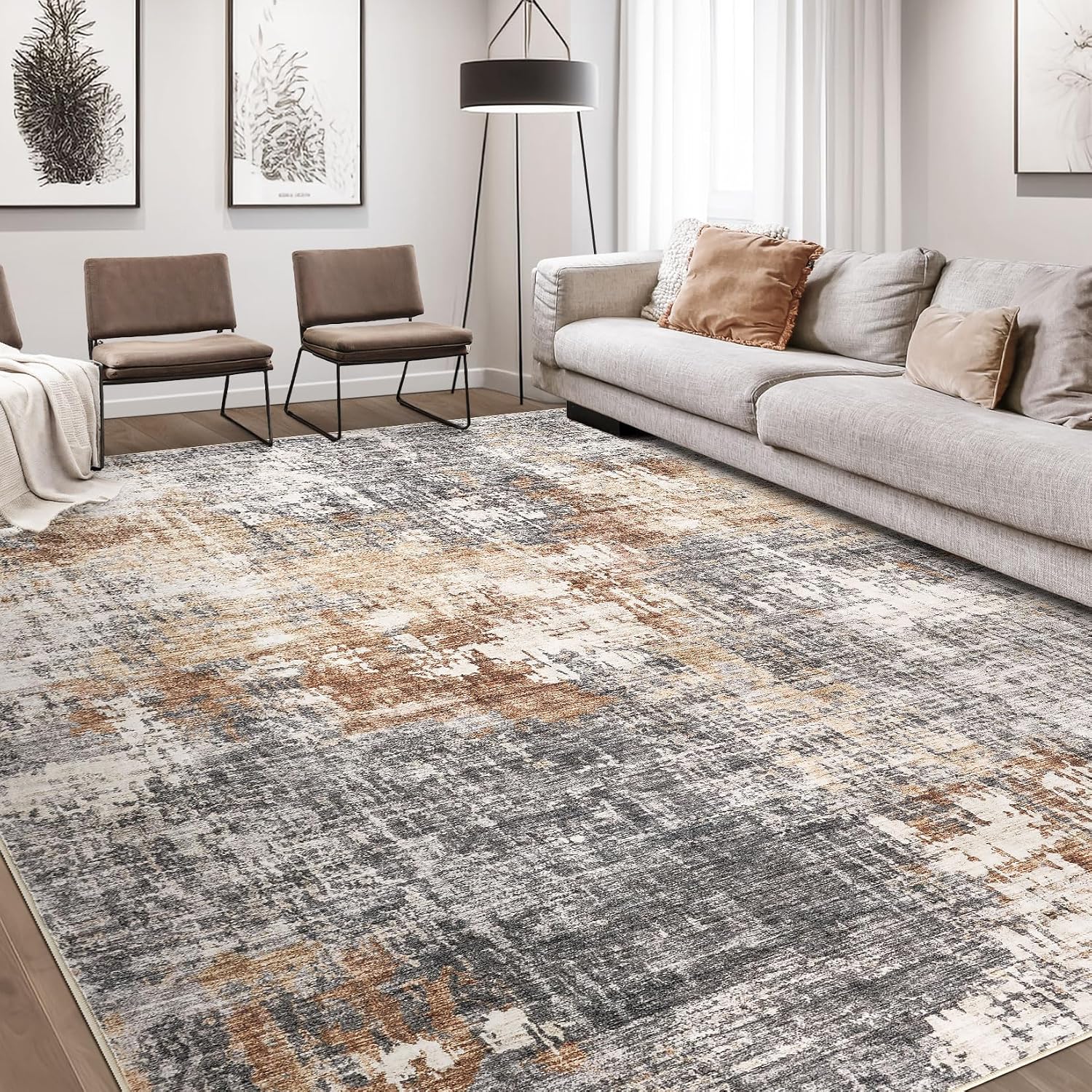 Detalle de DMOYEST 8x10 area rug for soft comfort