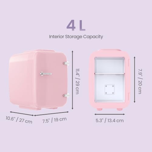 Thumbnail 2 de SONGMICS Mini Fridge 4L/6 Can: Portable, Quiet, and Versatile for Everyday Cooling and Warming